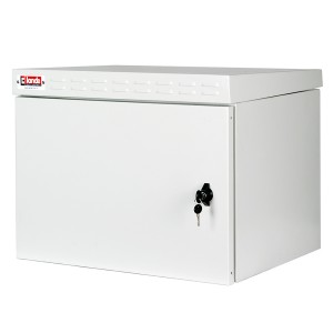 Safebox-B Wallmount Cabinet Outdoor With Roof Canopy Steel IP55 LN-ESO-IP5507U6045-LG Light Grey (H)7U x (W)600mm x (D)450mm RAL7035