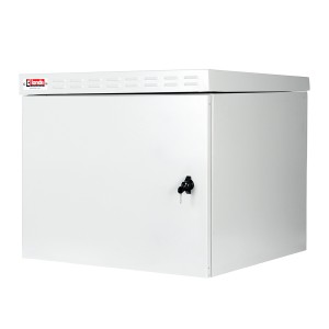Safebox-B Wallmount Cabinet Outdoor With Roof Canopy Steel IP55 LN-ESO-IP5509U6060-LG Light Grey (H)9U x (W)600mm x (D)600mm RAL7035