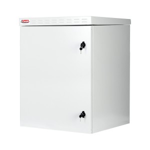 Safebox-B Wallmount Cabinet Outdoor With Roof Canopy Steel IP55 LN-ESO-IP5516U6060-LG Light Grey (H)16U x (W)600mm x (D)600mm RAL7035  