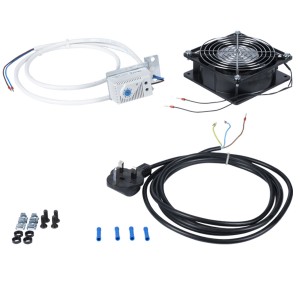 Safebox-B Fan Module Kit Single Fan IP54 220V LN-FAN-THM-1FSBE-LG-UK1 With 2m lead and UK plug
