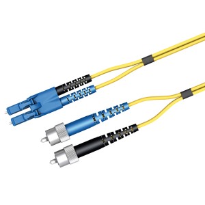 Fibre Patch Lead Duplex SM FC-LC OS2 9/125 LSZH Yellow (L)6Mtr (Dia)2mm   