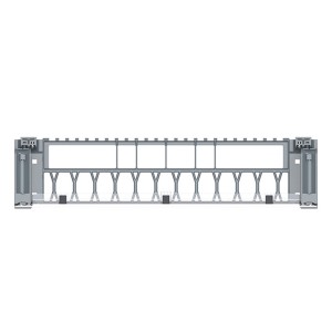 Agile Panel Jumper Management Trough AGL-1U-TROUGH (H)1U For Flat Front Agile Panels