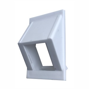 Angled Adaptor LJ6C Unshuttered Keystone White   