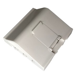 Angled Adaptor 1 Port 45x45 Hinged Shutter Keystone White