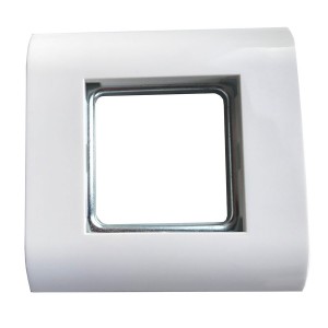 Faceplate France Single Gang 45x45 White