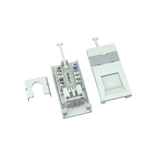 Low Profile Module Cat6 Euro Unshielded PCB YMSBP03122 White
