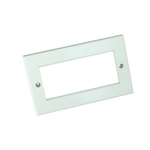 Faceplate Flat Double Gang 4x Euro YFPBP03113 White (H)86mm x (W)146mm