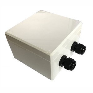 Surface Mount Outlet 2Port Cat6A Shielded IP68 White (H)122mm x (W)120mm x (D)80mm