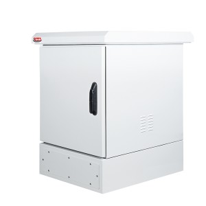 12U 19" Single Bay IP65 Pre-galvanised DX51 D+Z275 Swing Handle 3 Point Locking Double Layer Construction Plinth 200mm LN-OD-12U6065-LG-Z275 Light Grey (H)902mm x (W)600mm x (D)650mm