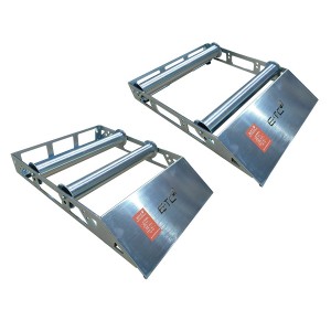 Cable Drum Roller 180Kg Capacity Single Ramp 350mm Max Drum Width For 200-700mm Dia Drums (W)417mm x (D)557mm Weight 6.5Kg