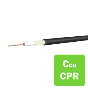 Fibre Cable Dry Loose Tube SM 24 Fibre OS2 9/125 LSZH Cca-s1a,d0,a1 Black (Dia)7mm   