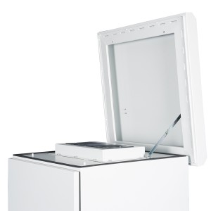 Fan Module With Thermostat Two Fan Type 220/240VAC For Use with Lande IP65 Outdoor Cabinets LN-FAN-THM-2FWMIP-LG-UK Light Grey (H)50mm x (W)346mm x (D)175mm