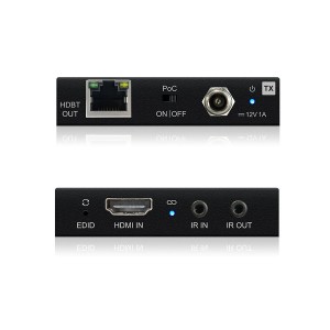 Slimline HDBaseT Extender Kit 4K @ 40m 1080p @ 70m Bi-directional PoC HEX70SL-KIT