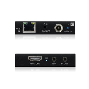Slimline HDBaseT Extender Kit 4K @ 40m 1080p @ 70m Bi-directional PoC HEX70SL-KIT