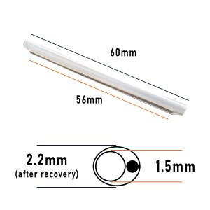 Splice Protector (B200) Heat Shrink Clear (L)60mm (Dia)2.2mm