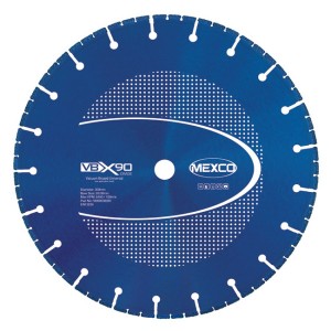 Diamond Cutting Blade Universal X90 Vacuum Brazed 3.1mm Keyhole Wet & Dry VBX9030020 (Dia)300mm Bore Size 20mm