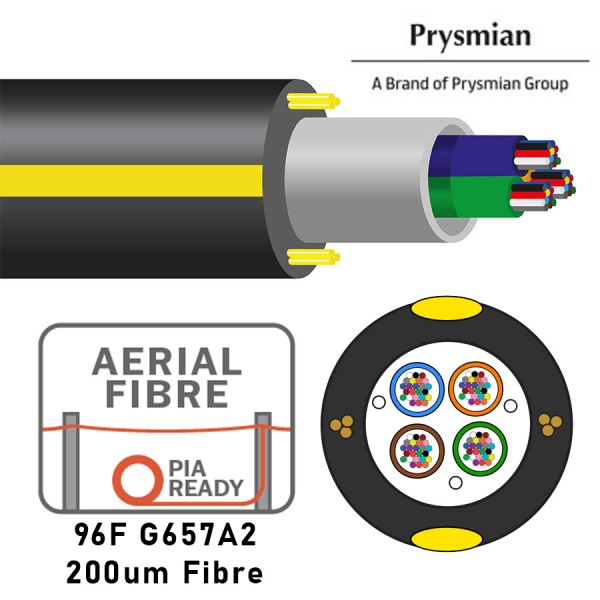 Prysmian Ultra Lightweight (ULW) Fibre Optic Aerial Drop Cable