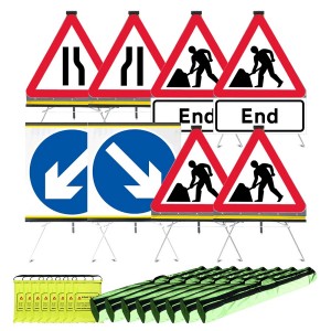 Chapter 8 Streetworks Tripod Mounted Sign Kit 32 Piece including Tripods