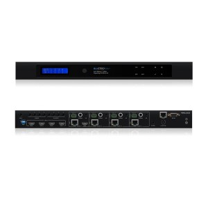Essential HDBaseT Matrix Kit 4x4 4K 60Hz 4:4:4 @ 40m 1080p @ 70m 4x HDMI-In 4x HDBaseT & 1x HDMI-Out 4 Receivers HMXL44CS-KIT