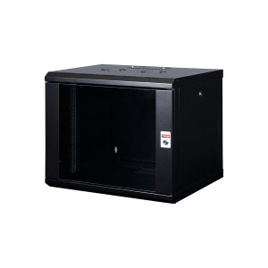 PROline Wall Mount Cabinet LN-PR09U6060-BL Black (H)9U x (W)600mm x (D)600mm Weight 22Kg  
