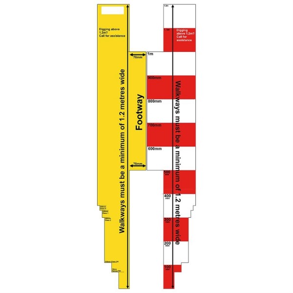 Trench Measuring Stick