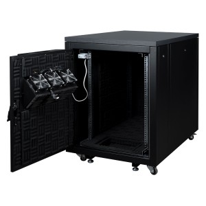 Soundproof Cabinet  Double Front Door Single Rear Door Up To 30dBA 1x 3 Way Integrated Fan Module LN-SP-17U7511-B-BL Black (H)17U x (W)750mm x (D)1130mm Weight 138Kg