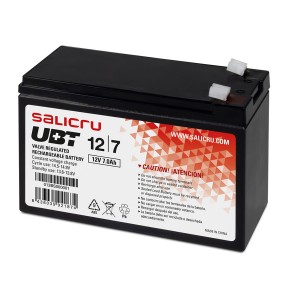 Rechargeable AGM Battery UBT 12/7 12V 7 Ah 013BS000001 (H)94mm x (W)151mm x (D)65mm Weight 2.1Kg