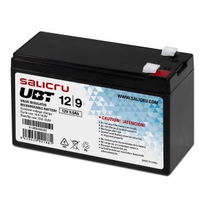 Rechargeable AGM Battery UBT 12/9 12V 9 Ah 013BS000002 (H)94mm x (W)151mm x (D)65mm Weight 2.5Kg