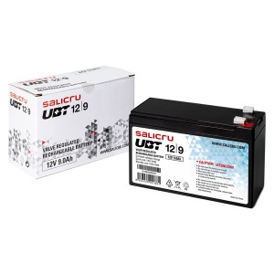 Rechargeable AGM Battery UBT 12/9 12V 9 Ah 013BS000002 (H)94mm x (W)151mm x (D)65mm Weight 2.5Kg
