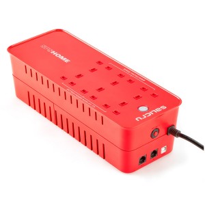SPS 650 HOME UK 650VA 360W Offline Multi Socket 6 (3 UPS + 3 Prot.)  693CA000003 Red (H)94mm x (W)121mm x (D)316m Weight 2.7Kg