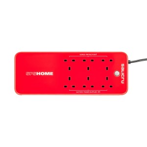 SPS 650 HOME UK 650VA 360W Offline Multi Socket 6 (3 UPS + 3 Prot.)  693CA000003 Red (H)94mm x (W)121mm x (D)316m Weight 2.7Kg