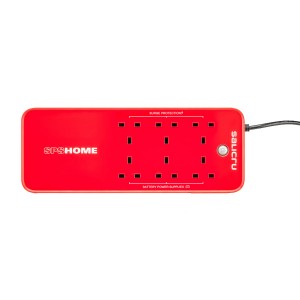 SPS 850 HOME UK 850VA 490W Offline Multi Socket 6 (3 UPS + 3 Prot.)  693CA000004 Red (H)94mm x (W)121mm x (D)316mm Weight 3.0Kg