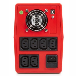 SPS 1500 ONE IEC 1500VA 900W Line-Interactive UPS 6x IEC Sockets Up To 20mins 662AF000017 Red (H)182mm x (W)130mm x (D)320mm Weight 10.4Kg