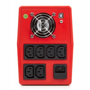 SPS 2000 ONE IEC 2000VA 1200W Line-Interactive UPS 6x IEC Sockets Up To 20mins 662AF000018 Red (H)182mm x (W)130mm x (D)320mm Weight 11.0Kg