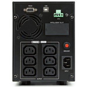 SPS ADVANCE T 2000VA 1400W Line-Interactive UPS Tower 6x IEC C13 Approx. 5min 50% Load 6A0EA000004 Black (H)191mm x (W)140mm x (D)327mm Weight 14.18Kg