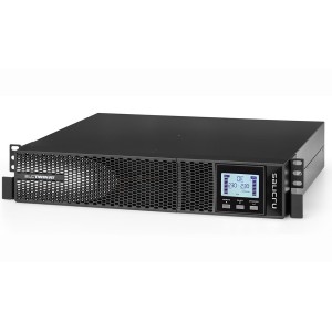 SLC TWIN RT2 B1 (No Internal Battery) 3000VA 3000W On-Line Double-Conversion Tower / Rack UPS 8x IEC C13  698CA000010 Black (H)88mm x (W)438mm x (D)630mm Weight 12.4Kg