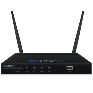 Presentation Switch with Miracast & Airplay 4K 60Hz 4:4:4 4x HDMI, 1x USB, Miracast, Airplay 1x HDMI-Out AMF41W Black (H)25mm x (W)215mm x (D)141mm