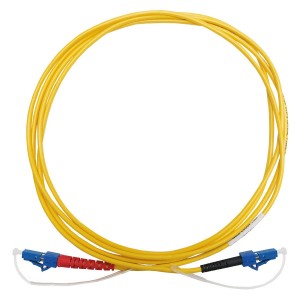 Fibre Optic Test Reference Cord LC/UPC - LC/UPC SM 9/125 Yellow (L)2Mtr