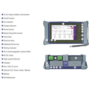 MTS-4000 OTDR Quad MM/SM 850/1300/1310/1550nm 26/24/37/35dB SC WiFi, BT & SAA MTS4-DIS-QUAD-S