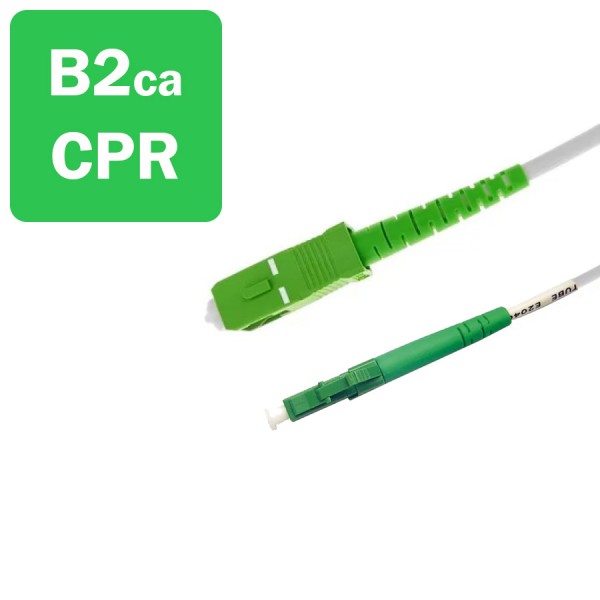 Internal FTTx Simplex Fibre Patch Leads - Singlemode LC/APC-SC/APC