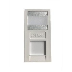Toolless Module Cat5e Euro Unshielded White (H)50mm x (W)25mm