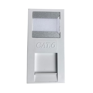 Toolless Module Cat6 Euro Unshielded White (H)50mm x (W)25mm