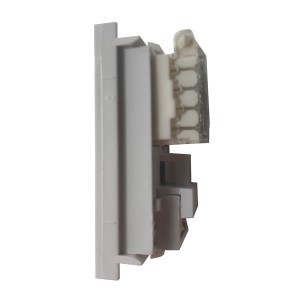 Toolless Module Cat6 Euro Unshielded White (H)50mm x (W)25mm