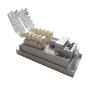Toolless Module Cat6 Euro Unshielded White (H)50mm x (W)25mm