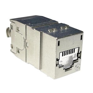 PowerCat 6A DataGate Jack Cat6A Universal Shielded White Shutter KSJ-00096-02