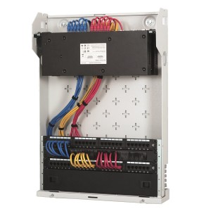 SLIMbox Wall Mounting Cabinet Hinged Cover LN-SLM507614-LG Grey (H)3U+2U x (W)500mm x (D)760mm Weight 17kg