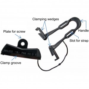 Suspension Clamp for Telecom Dropwire 5-8mm OD PSB FO D 5 8