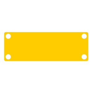 PIANOI Label BM-B7597-35X102-YL-BLNK BMP61, M610 250 Labels/Box Yellow (H)35mm x (W)102mm Material: Polyethylene Use With Ribbon: 834536