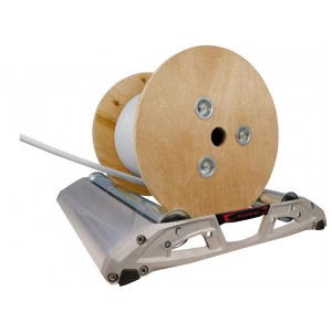 Cable Drum Roller 215kg Capacity Double Ramp 530mm Max Drum Width For up to 1Mtr Dia Drums PRO 530