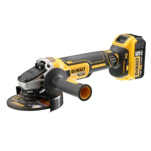 XR Brushless 125mm Angle Grinder DCG405P2-GB 18V Li-Ion 2 x 5.0Ah Battery